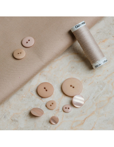 Wasserabweisender Baumwollstoff Trench Sandy Sand - Atelier Brunette