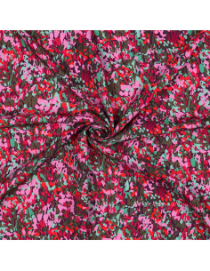 Viscose-Stoff Nerida Hansen - Bunter Gartenpflaume