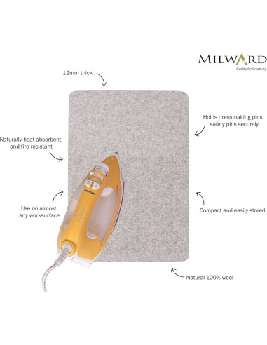 Wollbügelmatte 42 cm x 29,7 cm Milward