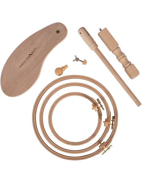 Untertisch-Stickrahmen mit 3 Stickringen von Milward
