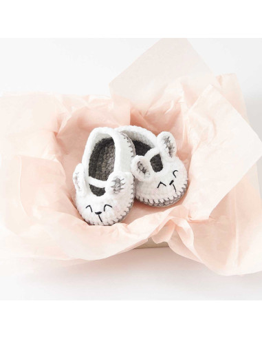 Häkelset Baby Booties - Hase