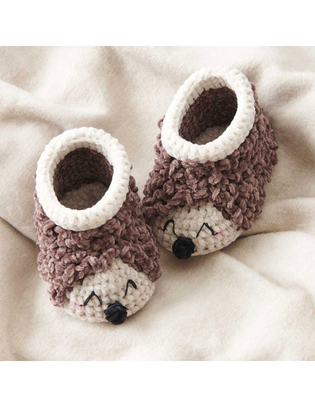 Häkelset Baby Booties - Igel