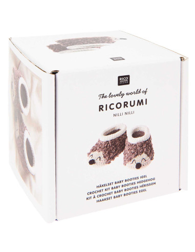 Häkelset Baby Booties - Igel