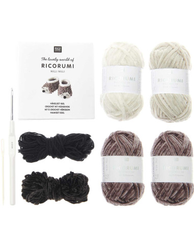 Häkelset Baby Booties - Igel