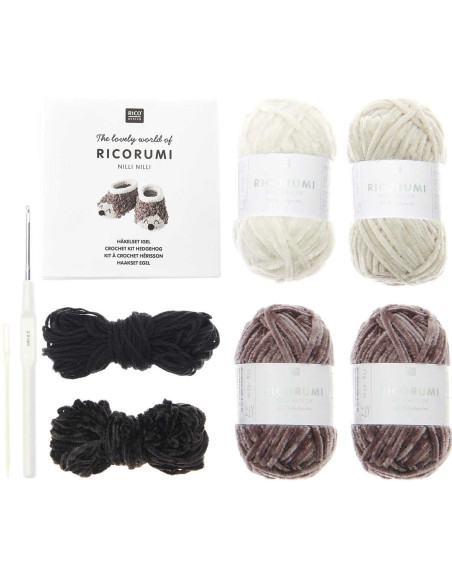 Häkelset Baby Booties - Igel