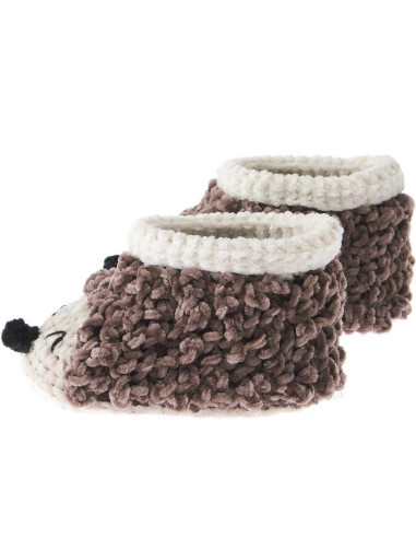 Häkelset Baby Booties - Igel