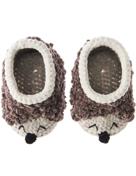 Häkelset Baby Booties - Igel