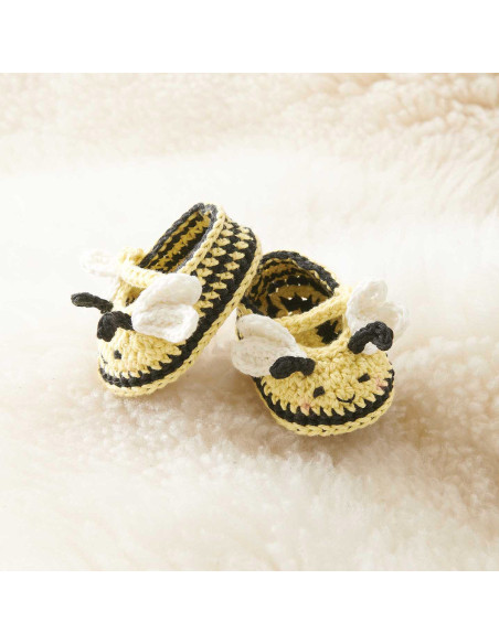 Häkelset Baby Booties - Biene