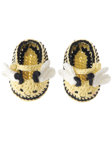 Häkelset Baby Booties - Biene