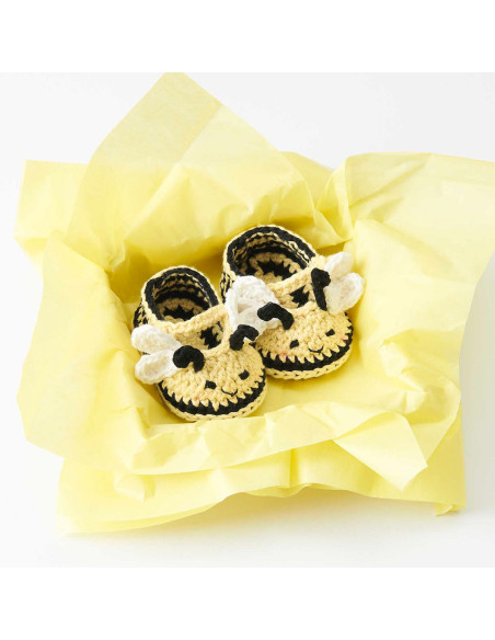 Häkelset Baby Booties - Biene