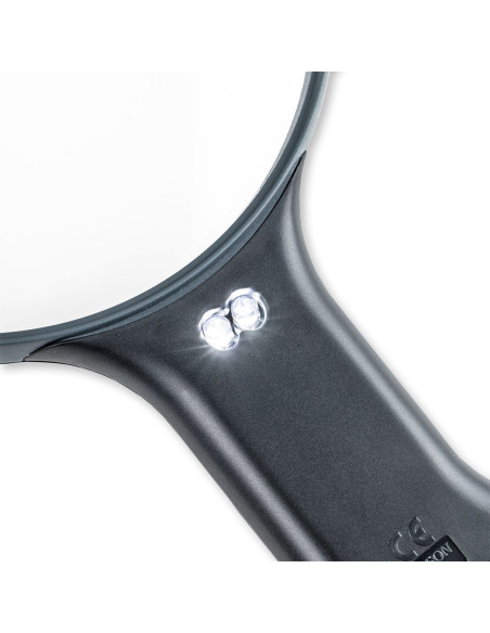 Verstellbare, freihändige Leuchtlupe mit Kordel Magnishine Carson Optical
