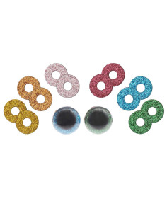 Sicherheitsaugen 6 Farben Ricorumi 20 mm - 1 Paar