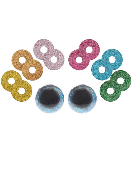 Sicherheitsaugen 6 Farben Ricorumi 40 mm - 1 Paar