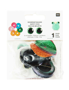 Sicherheitsaugen 6 Farben Ricorumi 40 mm - 1 Paar 2
