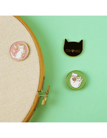 Magnetischer Nadelhalter Bohin - Schwarze Katze