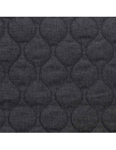 Gesteppter Baumwollstoff Welle - Denim Chambray 2