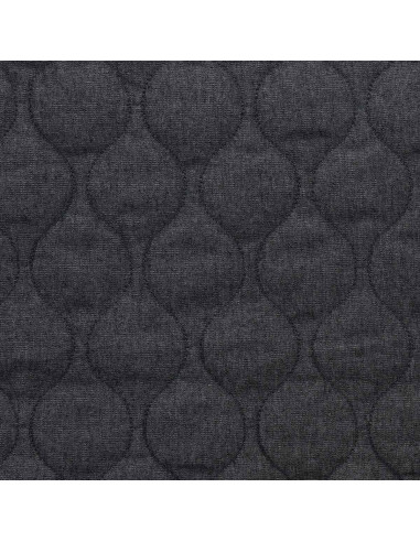 Gesteppter Baumwollstoff Welle - Denim Chambray