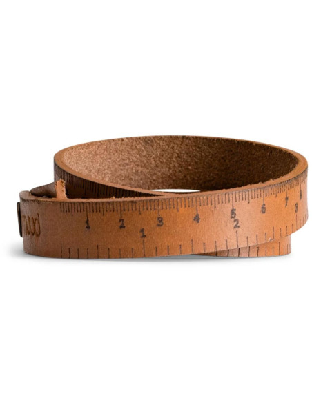 Weiches Lineal aus Leder Muud Fibi - Whisky