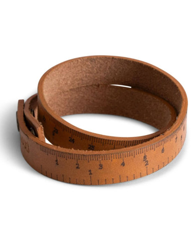 Weiches Lineal aus Leder Muud Fibi - Whisky