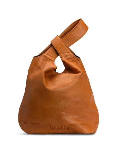 Muud Dzana Shopper-Handtasche aus Leder - Whisky