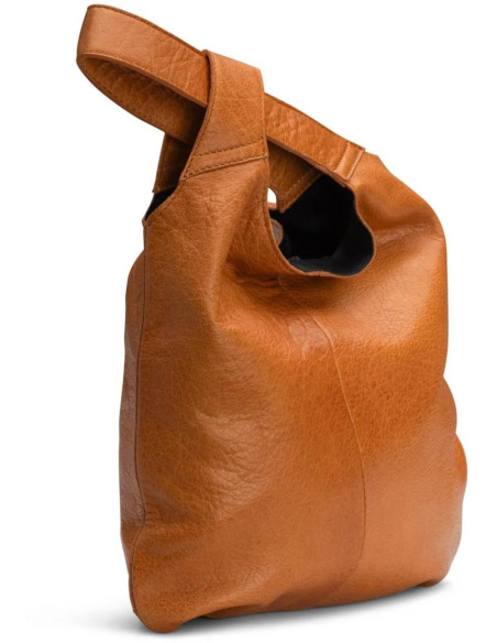 Muud Dzana Shopper-Handtasche aus Leder - Whisky