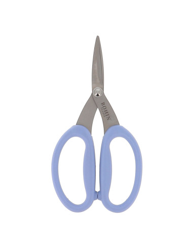 Präzisionsschere mit Mikroverzahnung und großen, flexiblen Ringen Bohin - Blau