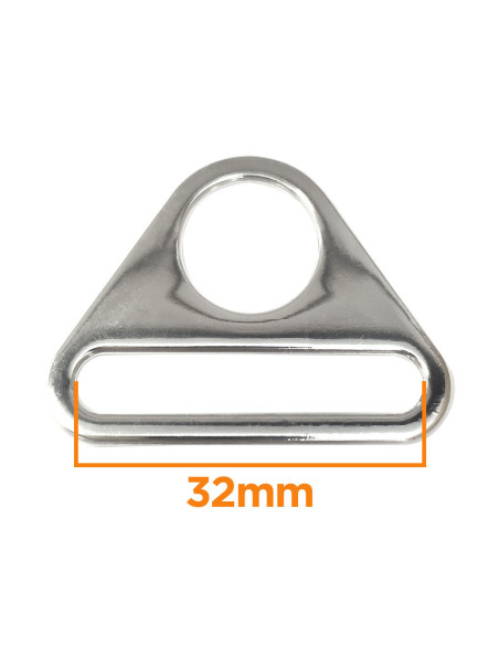 Dreieckiger Ring 32 mm - Silber