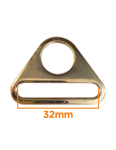 Dreieckiger Ring 32 mm - Gold