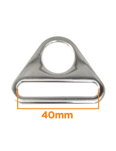 Dreieckiger Ring 40 mm - Silber