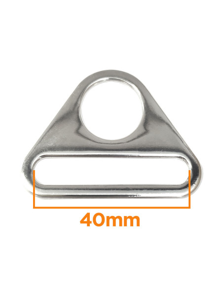 Dreieckiger Ring 40 mm - Silber