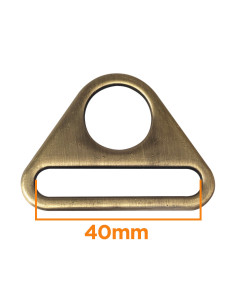 Dreieckiger Ring mit 40 mm Durchmesser - Bronze