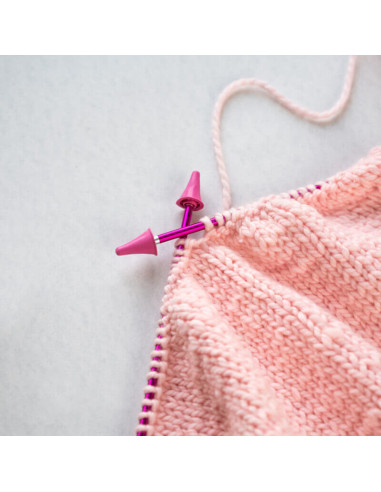 Set mit 2 Maschenstoppern von KnitPro