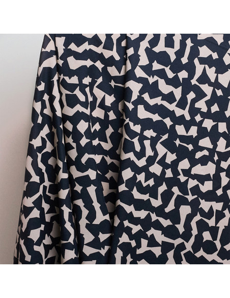 Viscose-Stoff Ekko Deep Charcoal - Atelier Brunette