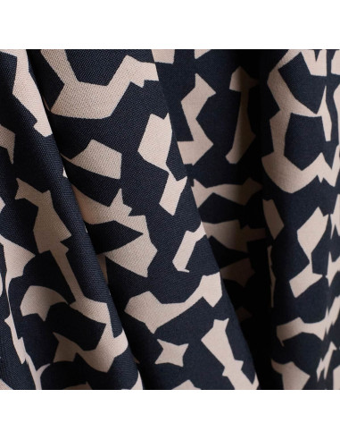 Viscose-Stoff Ekko Deep Charcoal - Atelier Brunette