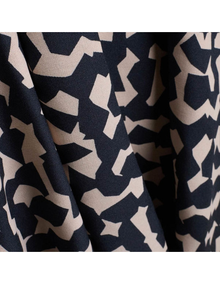 Viscose-Stoff Ekko Deep Charcoal - Atelier Brunette