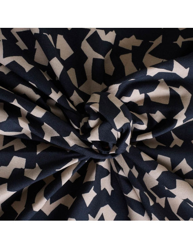 Viscose-Stoff Ekko Deep Charcoal - Atelier Brunette