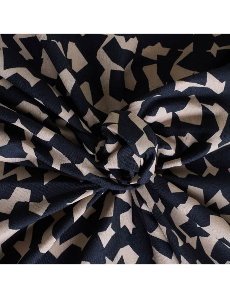 Viscose-Stoff Ekko Deep Charcoal - Atelier Brunette