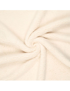 Sherpa-Stoff - Creme