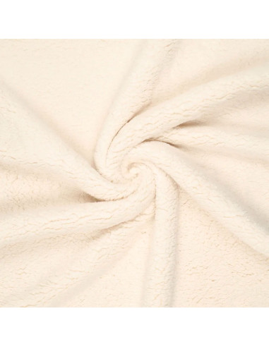 Sherpa-Stoff - Creme