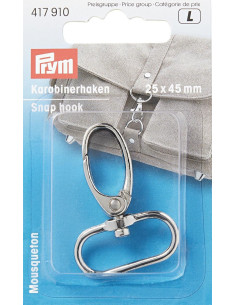 Metallkarabiner 25 x 45 mm - Silber