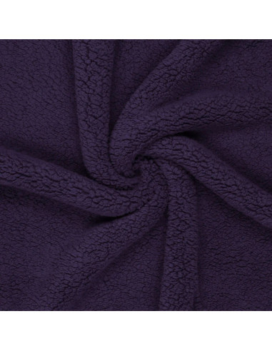 Sherpa-Stoff - Dunkelviolett