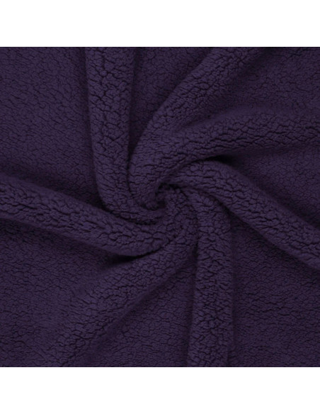 Sherpa-Stoff - Dunkelviolett