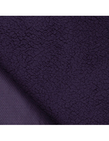 Sherpa-Stoff - Dunkelviolett