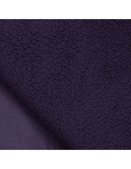 Sherpa-Stoff - Dunkelviolett