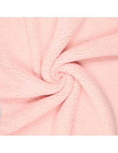 Sherpa-Stoff - Babyrosa