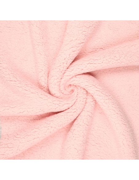 Sherpa-Stoff - Babyrosa