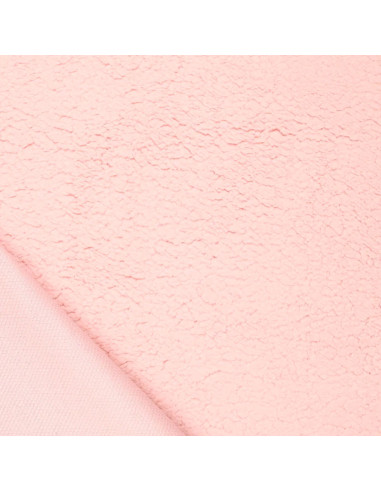 Sherpa-Stoff - Babyrosa