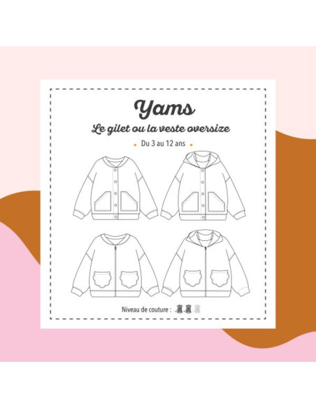 Yams Weste oder Jacke Schnittmuster - Marmaï Patterns
