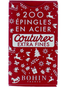 Schachtel mit 200 extra-feinen roten Weihnachtsnadeln Bohin 2