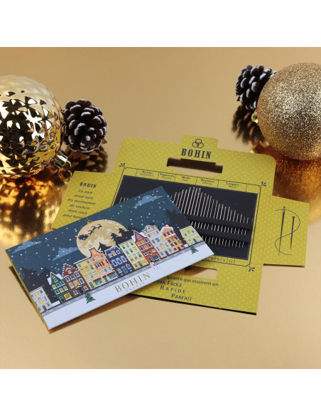Heft mit 40 Bohin-Nadeln - Weihnachtszauber